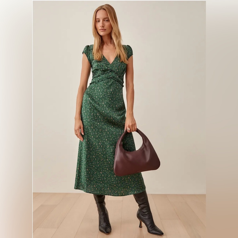 Reformation Kaye Silk Dress